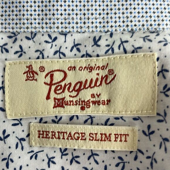 Original Penguin Men’s Slim Fit Button Down Long Sleeve Shirt - Picture 6 of 12